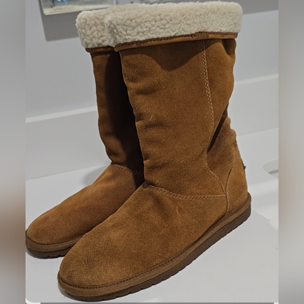 Coach Tan Suede Boots